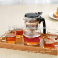 Handblown Borosilicate Glass Teapot with strainer